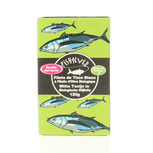 Fish 4 Ever Witte tonijn in olijfolie 120 Gram