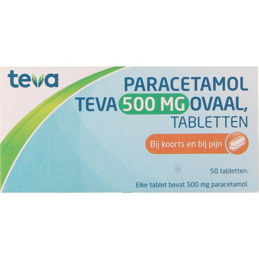 Teva Paracetamol 500mg ovaal 50.00 Tabletten