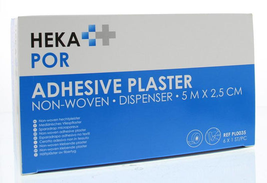 Hekapor Hechtpleister 5m x 2.50 non woven 6.00 Stuks
