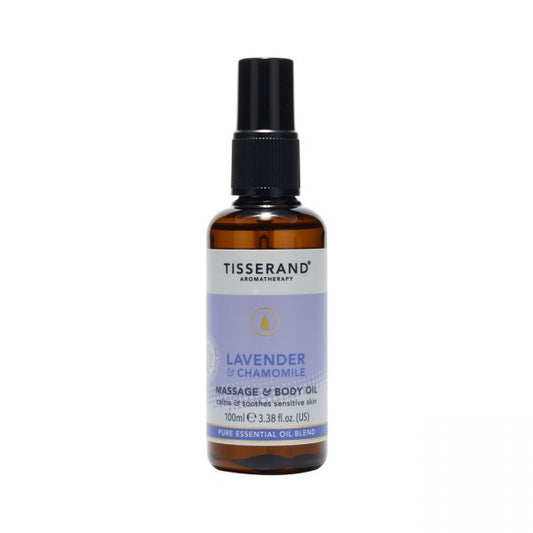Tisserand Massage & bodyolie lavendel & kamille 100 Milliliter