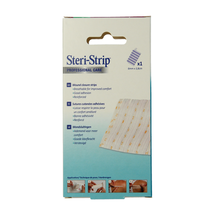 3M Steri strip hecht 6 x 38mm 6.00 Stuks