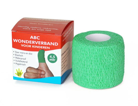 ABC Wonderverband Wonderverband groen kinderen 1 Stuks