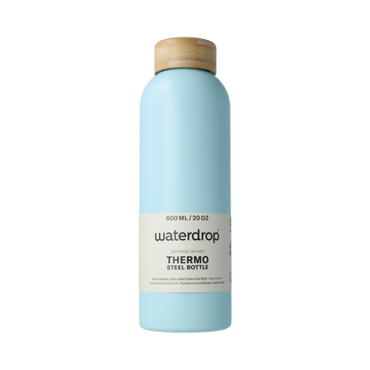 Waterdrop  Roestvrijstalen drinkfles pastel turqu matt 600ml 1.00 Stuks