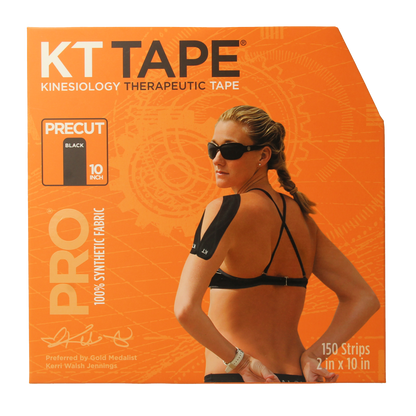 KT Tape Jumbo pro roll 38 meter 150 strips zwart precut 1.00 Stuks