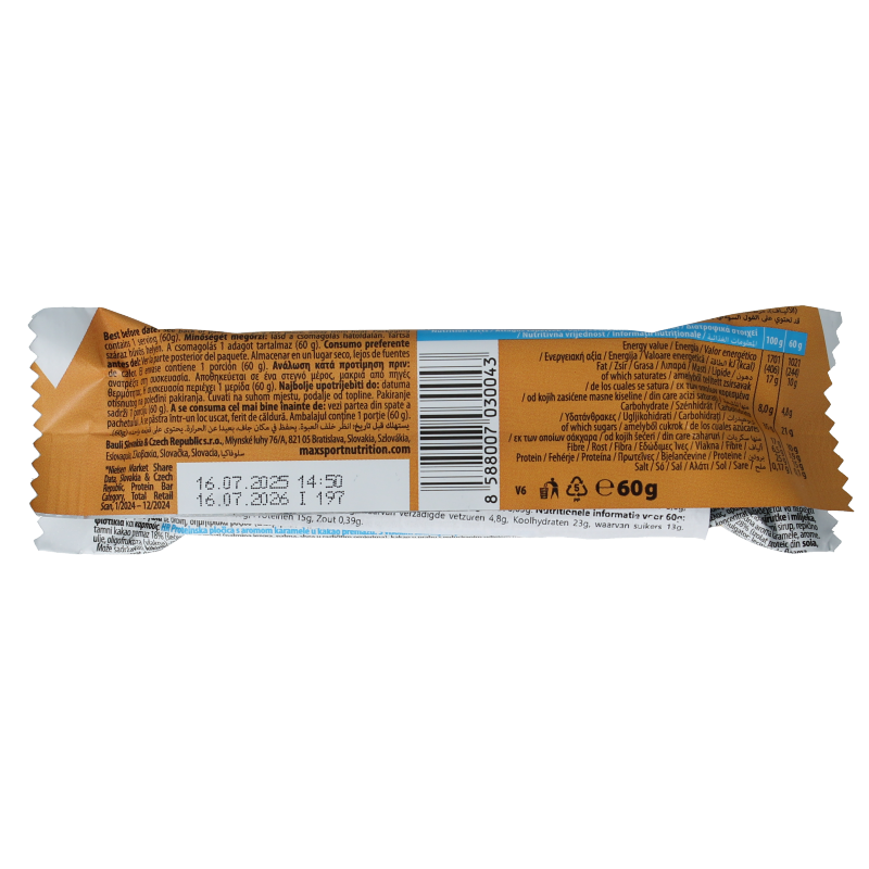 Max Sport Proteine bar caramel 60 Gram