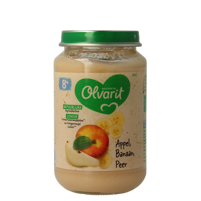 Olvarit Appel banaan peer 8M57 200 Gram
