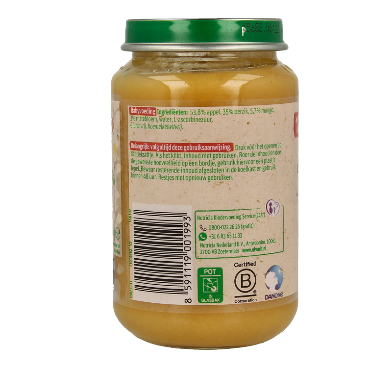 Olvarit Appel perzik mango 12M53 200 Gram