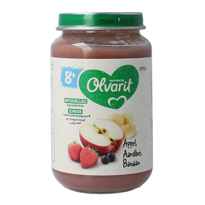 Olvarit Appel aardbei banaan 8M56 200 Gram
