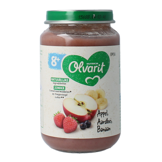 Olvarit Appel aardbei banaan 8M56 200 Gram