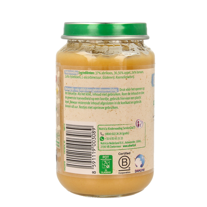 Olvarit Abrikoos appel banaan 8M59 200.00 Gram