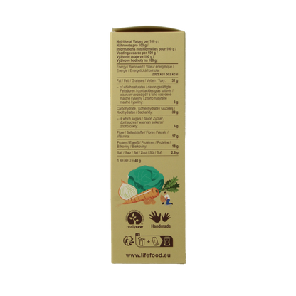 Lifefood Life crackers zuurkool boekweit raw bio 90 Gram
