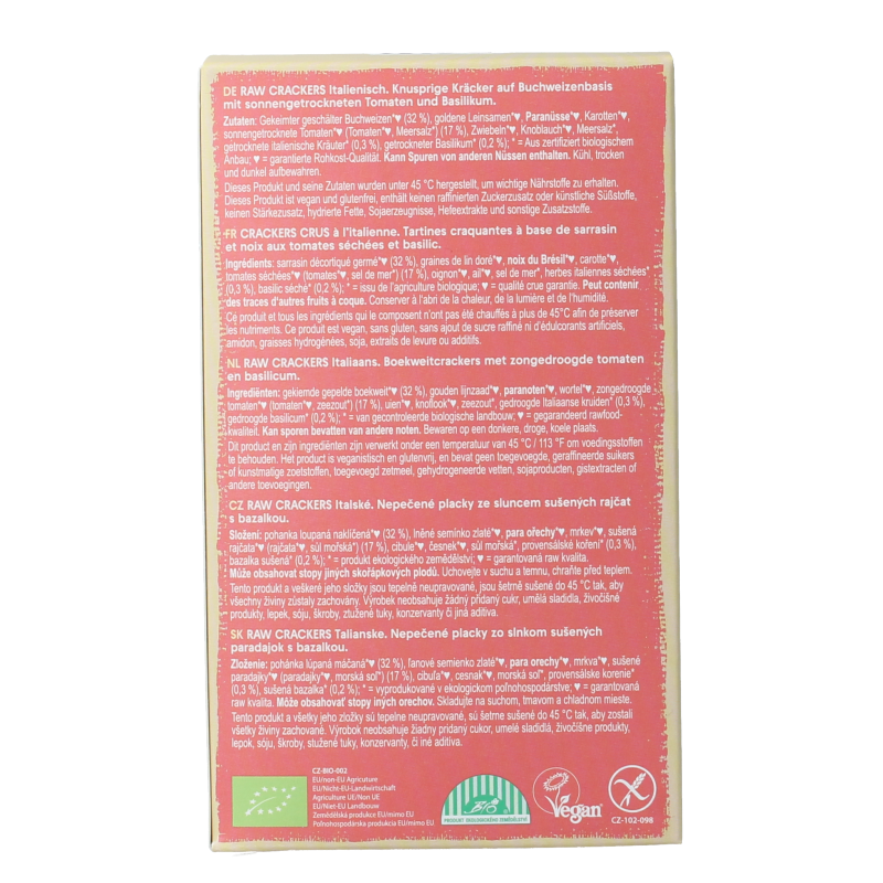 Lifefood Life crackers Italiaans raw bio 90 Gram