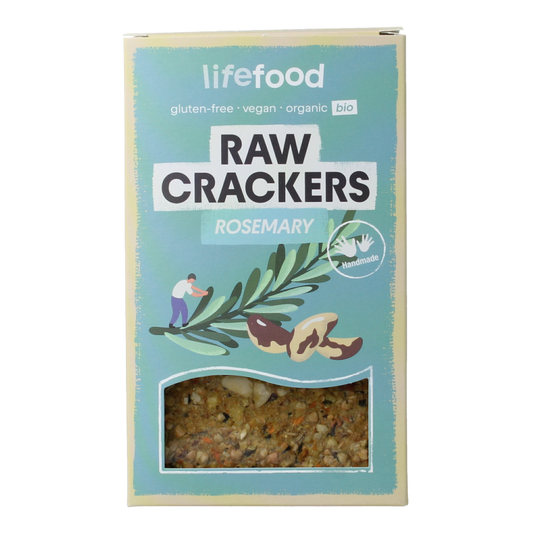 Lifefood Life crackers rozemarijn raw bio 90 Gram