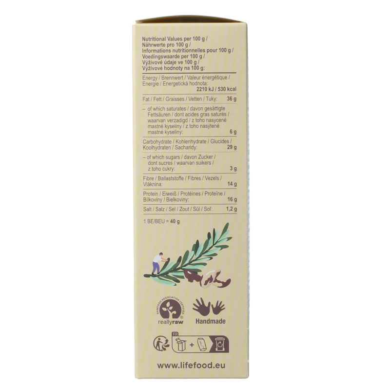 Lifefood Life crackers rozemarijn raw bio 90 Gram