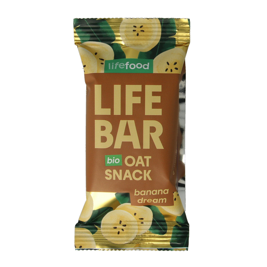 Lifefood Lifebar oatsnack banana dream bio 40.00 Gram