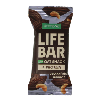 Lifefood Lifebar oatsnack proteine chocolate delight bio 40 Gram