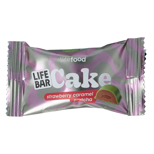 Lifefood Cake strawberry caramel matcha 35.00 Gram