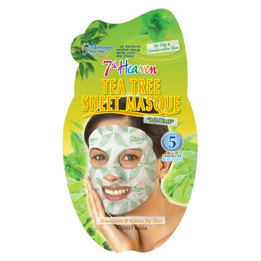 Montagne 7th Heaven gezichtsmasker tea tree sheet 16 Gram