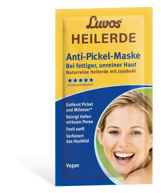 Luvos Heilaarde gezichtsmasker onzuivere vette huid 15 Milliliter