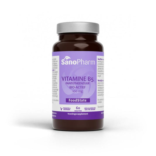 SanoPharm Vitamine B5 pantotheenzuur 100mg 60.00 Tabletten