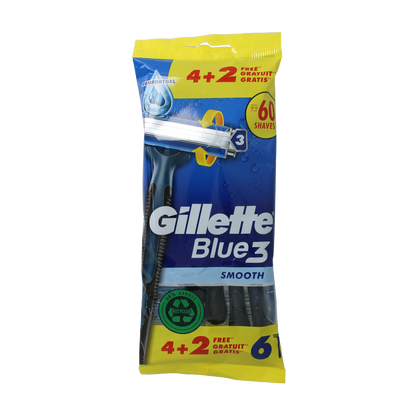 Gillette Blue 3 wegwerpmesjes 6.00 Stuks