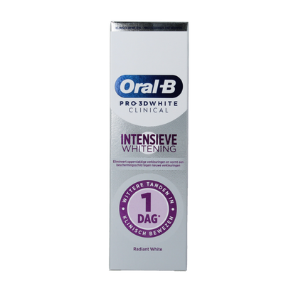 Oral B Tandpasta 3D white clinical radiant 75 Milliliter