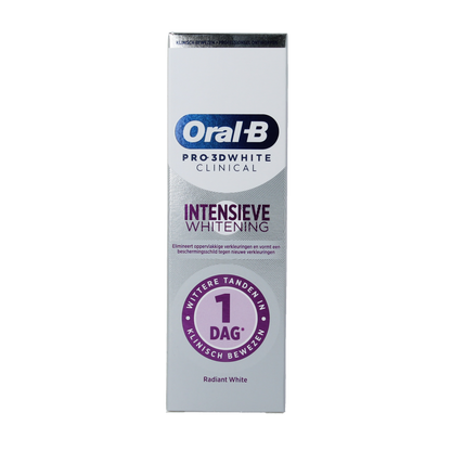 Oral B Tandpasta 3D white clinical radiant 75.00 Milliliter