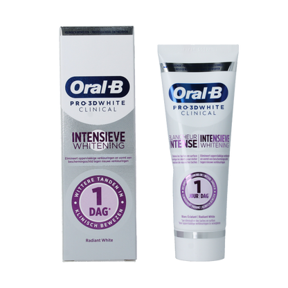 Oral B Tandpasta 3D white clinical radiant 75 Milliliter