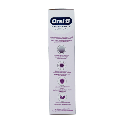 Oral B Tandpasta 3D white clinical radiant 75 Milliliter