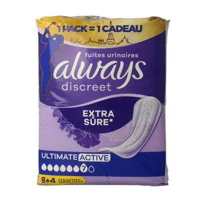 Always Discreet ultimate active 12 Stuks
