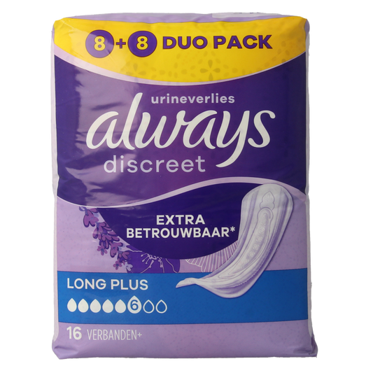Always Discreet long+ 16 Stuks