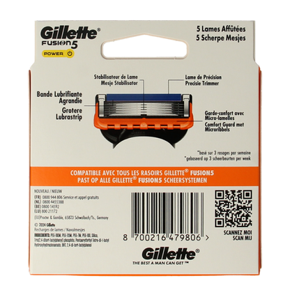 Gillette Fusion power blades 8.00 Stuks