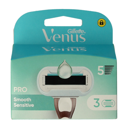 Gillette Venus deluxe smooth sensitive blades 3.00 Stuks