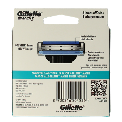 Gillette Mach3 blades 8.00 Stuks