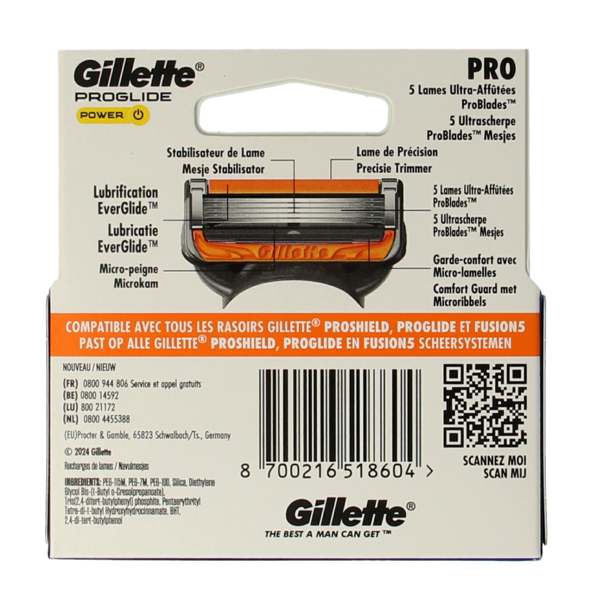 Gillette Proglide power blades 3.00 Stuks