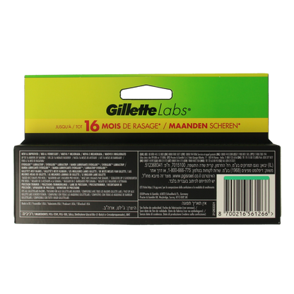Gillette Labs blades 6 Stuks