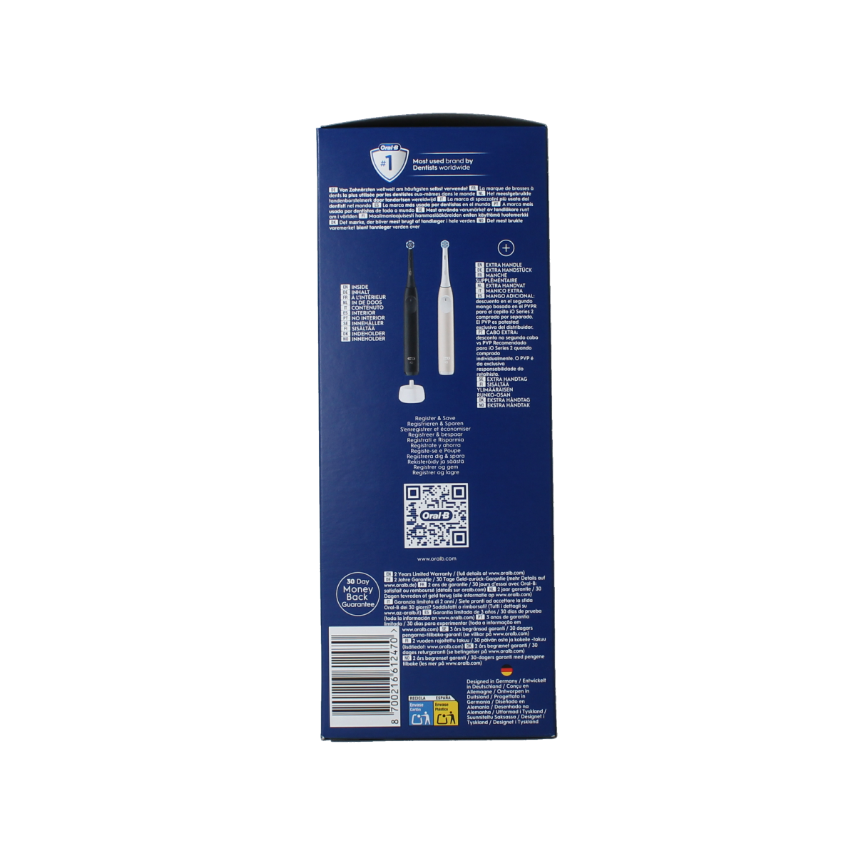 Oral B Elektrische tandenborstels IO2 duo black/pink 2.00 Stuks
