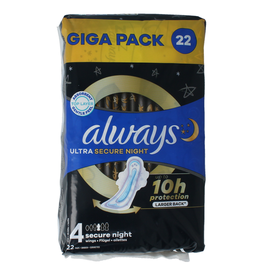 Always Ultra pads secure night  giga pack 22.00 Stuks