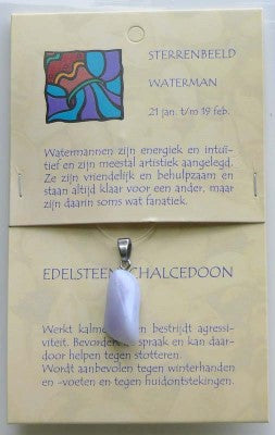Steengoed Sterrenbeeldsteen hanger waterman 1 Stuks