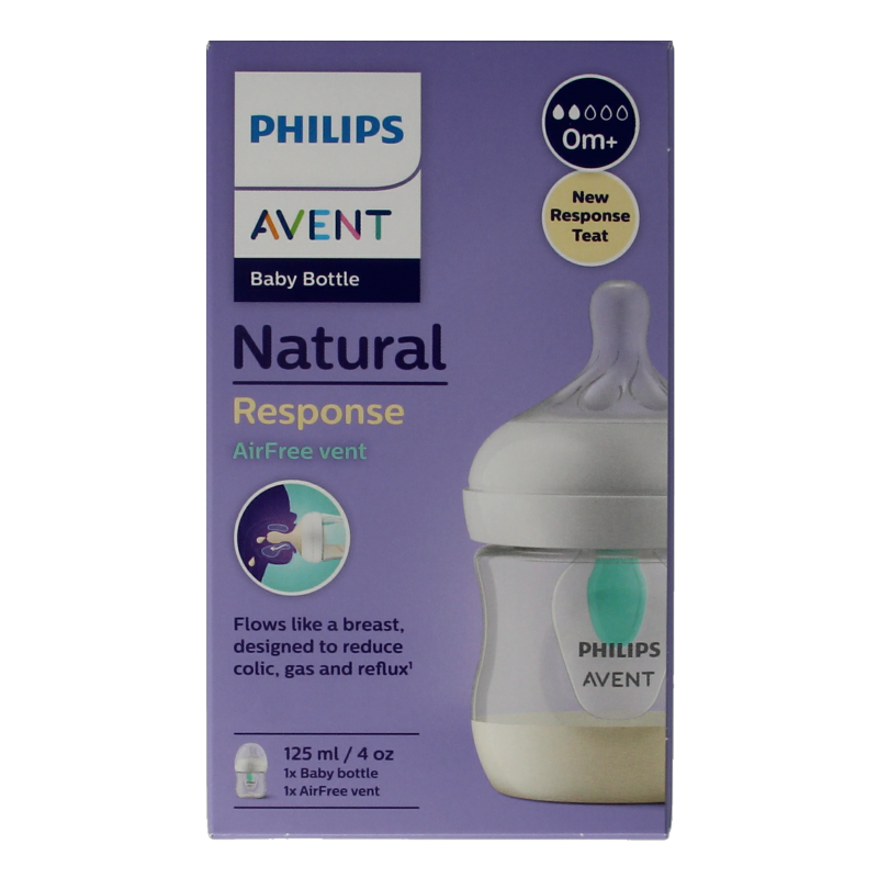 Avent Natural airfree voedingsfles 125 Milliliter