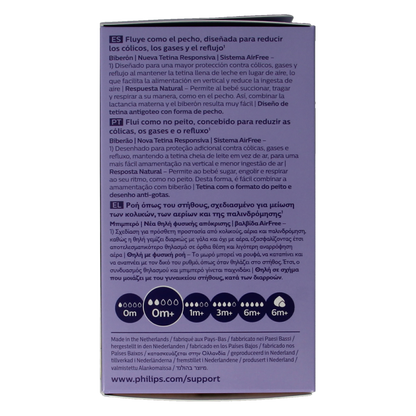 Avent Natural airfree voedingsfles 125 Milliliter