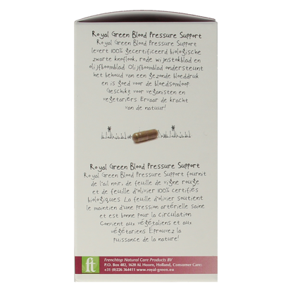 Royal Green Blood pressure support bio 60 Vegetarische capsules