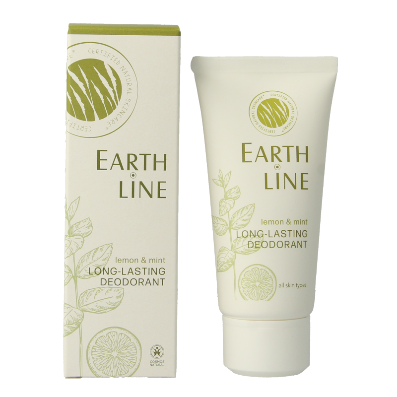 Earth Line Long lasting deodorant lemon & mint 50 Milliliter