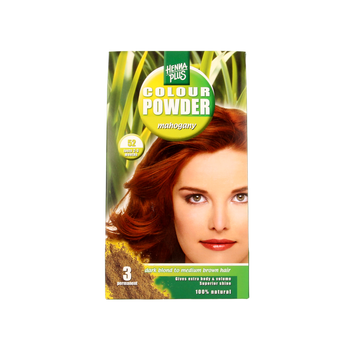 Henna Plus Colour powder 52 mahogany 100.00 Gram