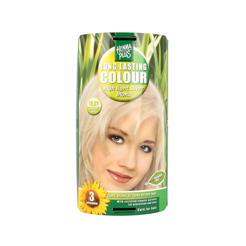 Henna Plus Long lasting colour 10.01 silver blond 100 Milliliter