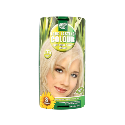 Henna Plus Long lasting colour 10.01 silver blond 100 Milliliter