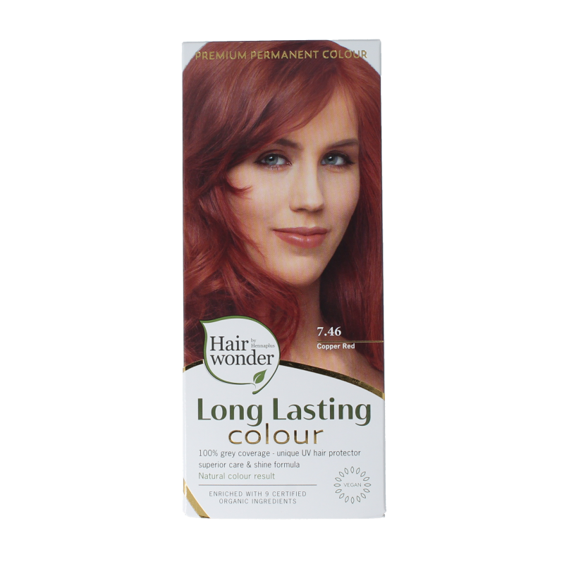 Henna Plus Long lasting colour 7.46 copper red 100 Milliliter