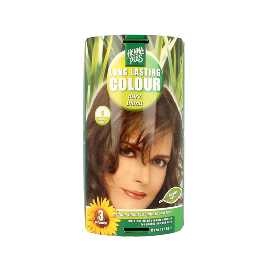 Henna Plus Long lasting colour 6 dark blond 100 Milliliter