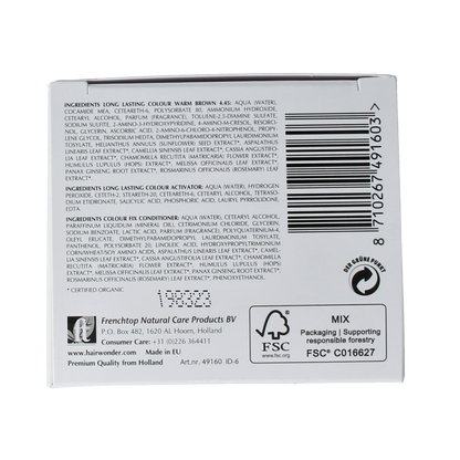 Henna Plus Long lasting colour 4.45 warm brown 100 Milliliter