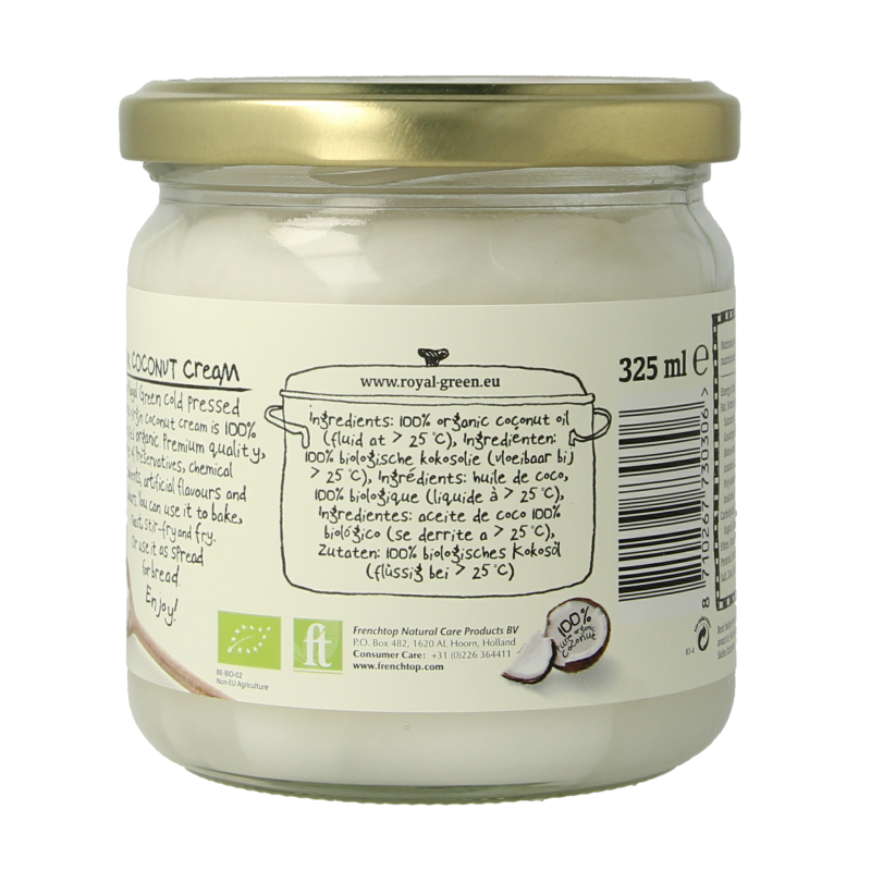 Royal Green Kokos cooking cream extra virgin bio 325 Milliliter